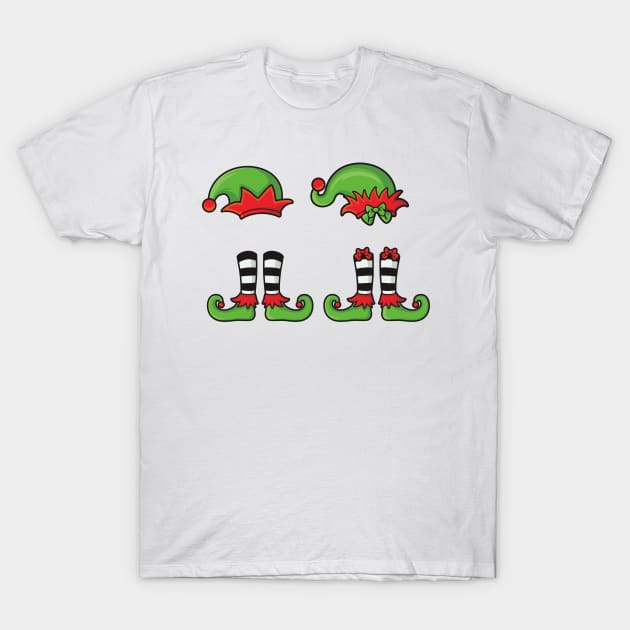 Little Christmas Elves T-Shirt by pmuirart